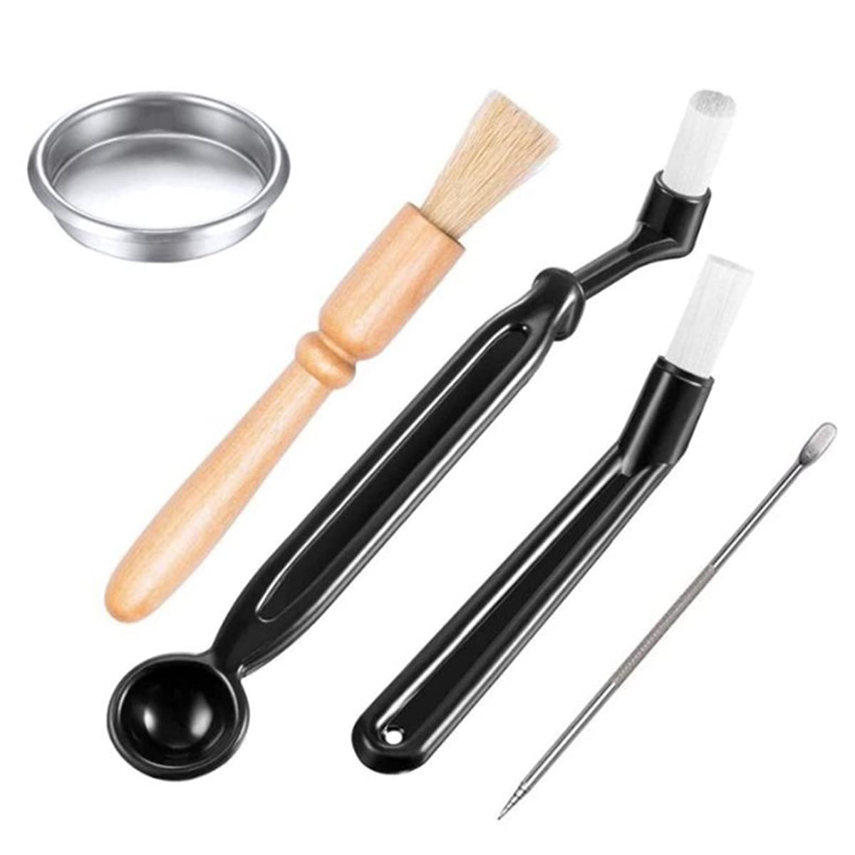 CTRLZS Coffee Machine Cleaning Set Coffee Grinder Brush Coffee Machine Group Head Cleaning Brush with Coffee Machine Filter