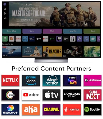 Image of LG 139 cm (55 inches) 4K Ultra HD Smart OLED TV 55C2PSC (Black)