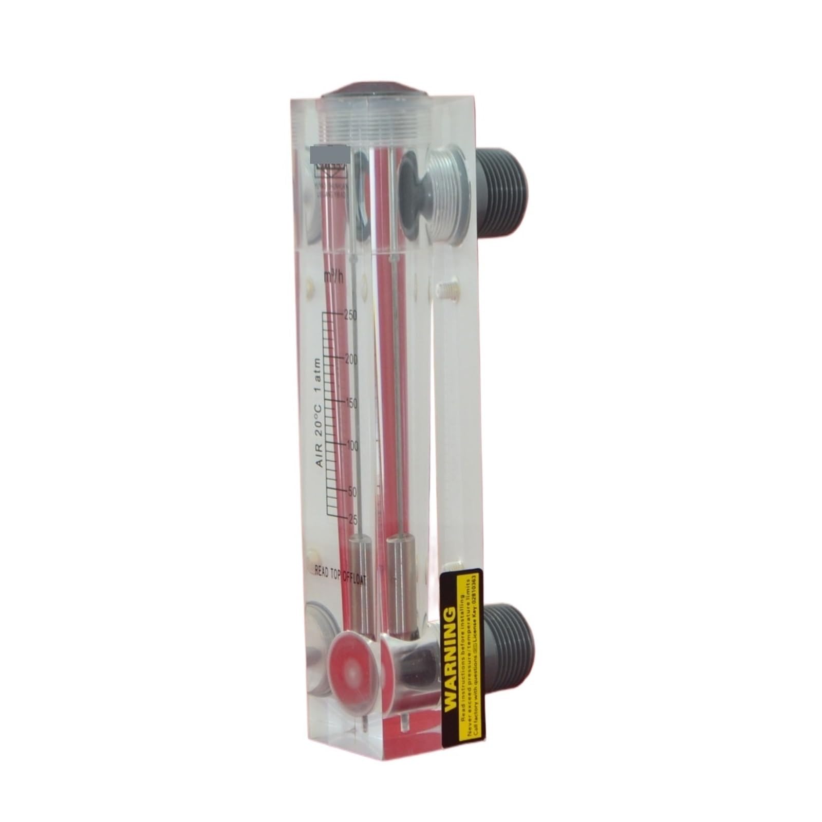 VKvmNYlxx Panel Type Flowmeter LZM-50 (Flow Meter) without Control Valve, 2" BSPT Connection.(20-80GPM)