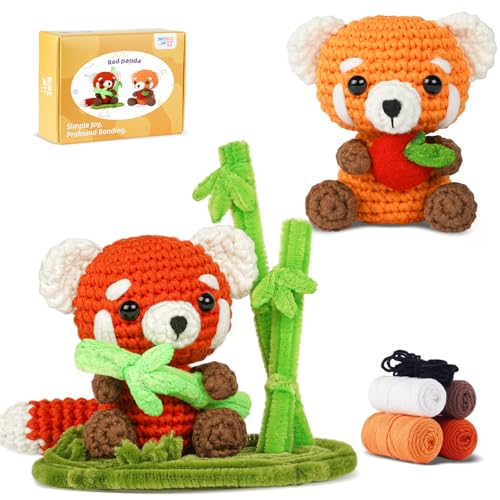 image for MOREJMTT Crochet Kit for Beginners, Crochet Animal Kits, Crocheting Ki
