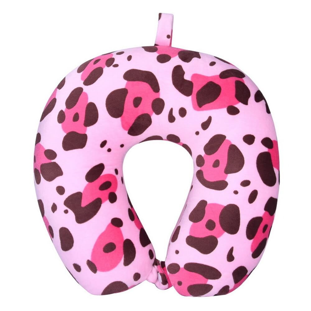 Rainjia Neck Pillow with Microbeads, Neck Rest Travel Pillow Neck Support Pillow Orthopaedic Pillow Neck Roll for Travel, Airplane, Car and Other Journeys