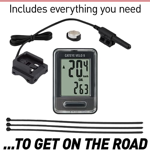 CATEYE Velo Wired Bike Computer – Entry-Level Speedometer and Odometer, Perfect for Beginner Cyclists, Auto Start/Stop, Easy Setup for Road, MTB, Gravel Bikes, 3 Year Battery Life CATEYE Velo Wired Bike Computer – Entry-Level Speedometer and Odometer, Perfect for Beginner Cyclists, Auto Start/Stop, Easy Setup for Road, MTB, Gravel Bikes, 3 Year Battery Life