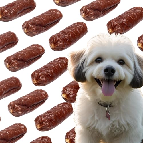 Mr. Pretzel Rinder Würstchen – Gesunder Premium-Hundesnack, natürlich & getreidefrei – Weiche Belohnung für Hunde – 500 g