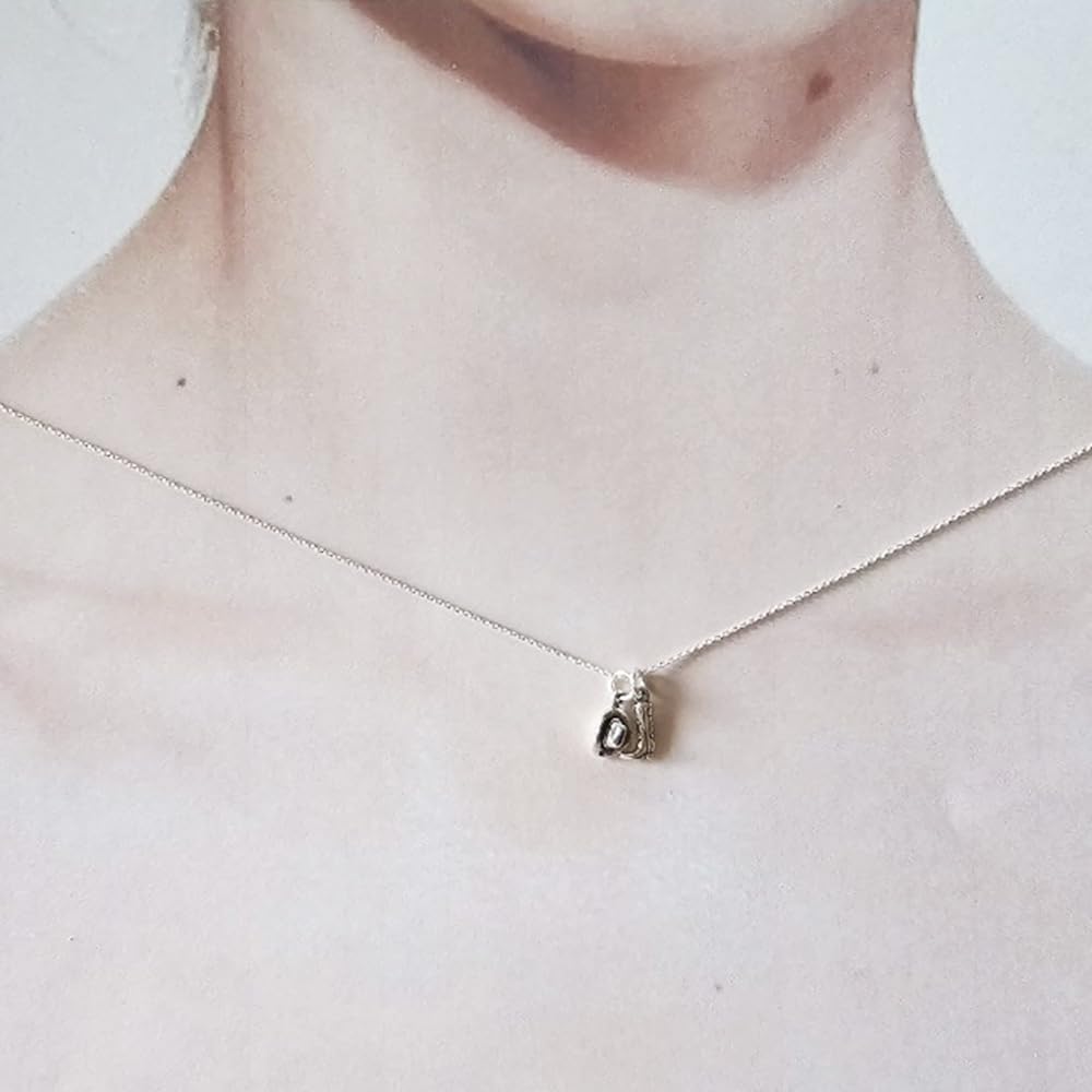 Sterling Silver Tiny Cowboy Boot and Tiny Hat Charm Necklace, Western Jewelry Gift for Women, 18" - Image 4