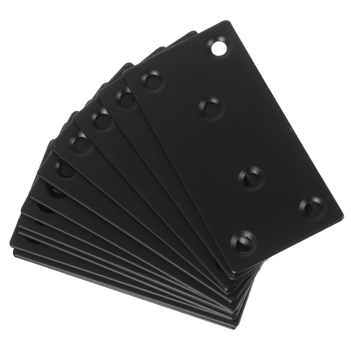 CIYODO 10pcs Metal Brackets for Shelves Flat Brackets for Wood Metal Mounting Plate for Home Decor