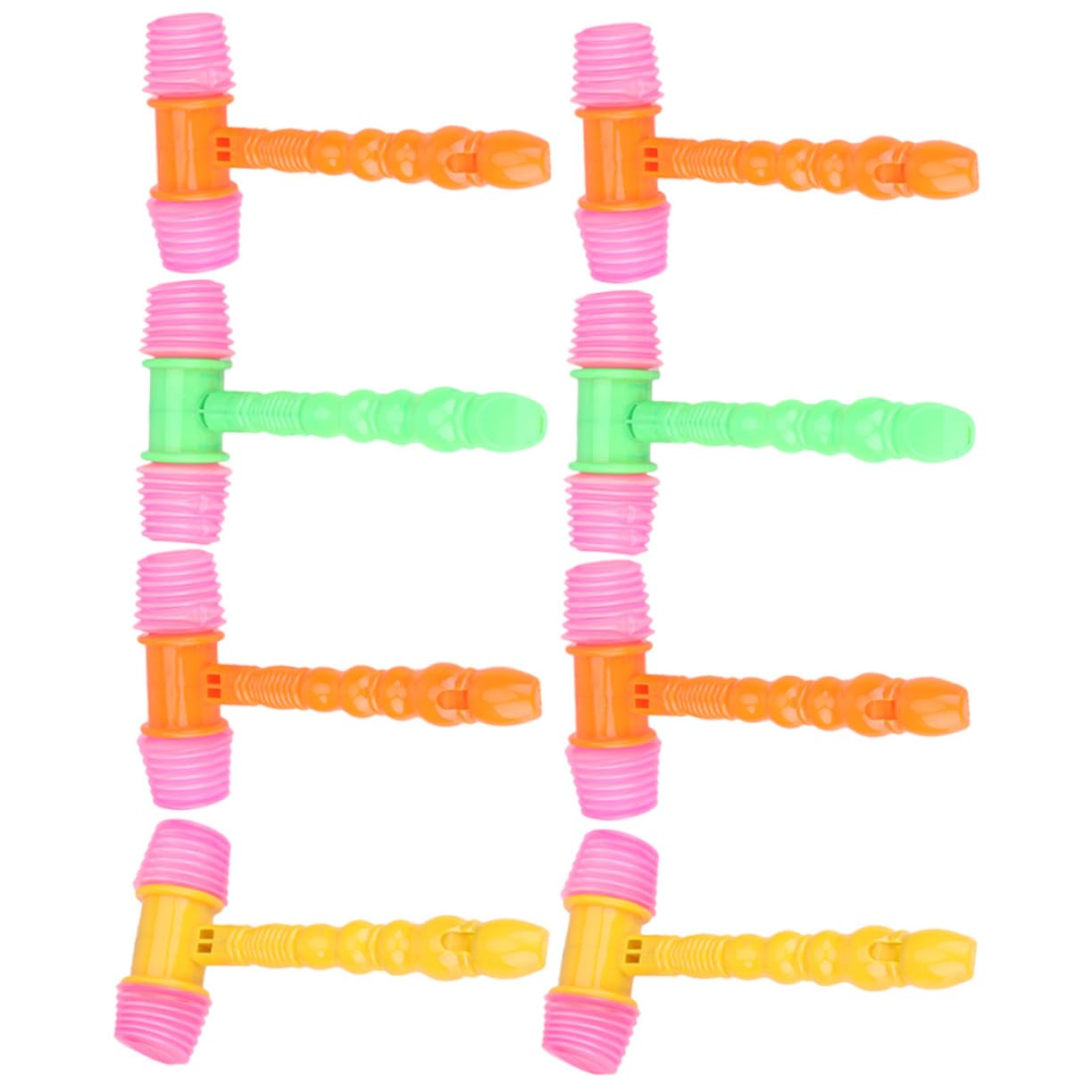 LIOOBO 8pcs Party Hammers Pounding for Boys and Multi Functional Sound Making Props for and Celebrations Random Color