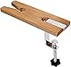 BORDSTRACT Juweliere Workbench aus Holz, Juweliere Bankklemme in C-Form mit V-förmigem Schlitz auf Tisch, für die Herstellung und Verarbeitung von Schmuck