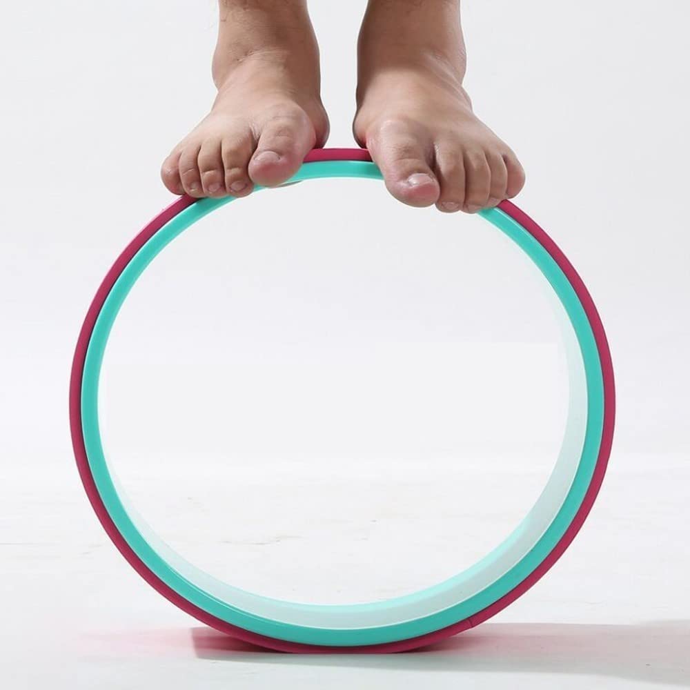 Ruota Yoga Cerchio Forma Vita Bodybuilding Palestra Allenamento Attrezzature per Il Fitness Cerchi Pilates TPE Yoga Ruota Allenamento Posteriore