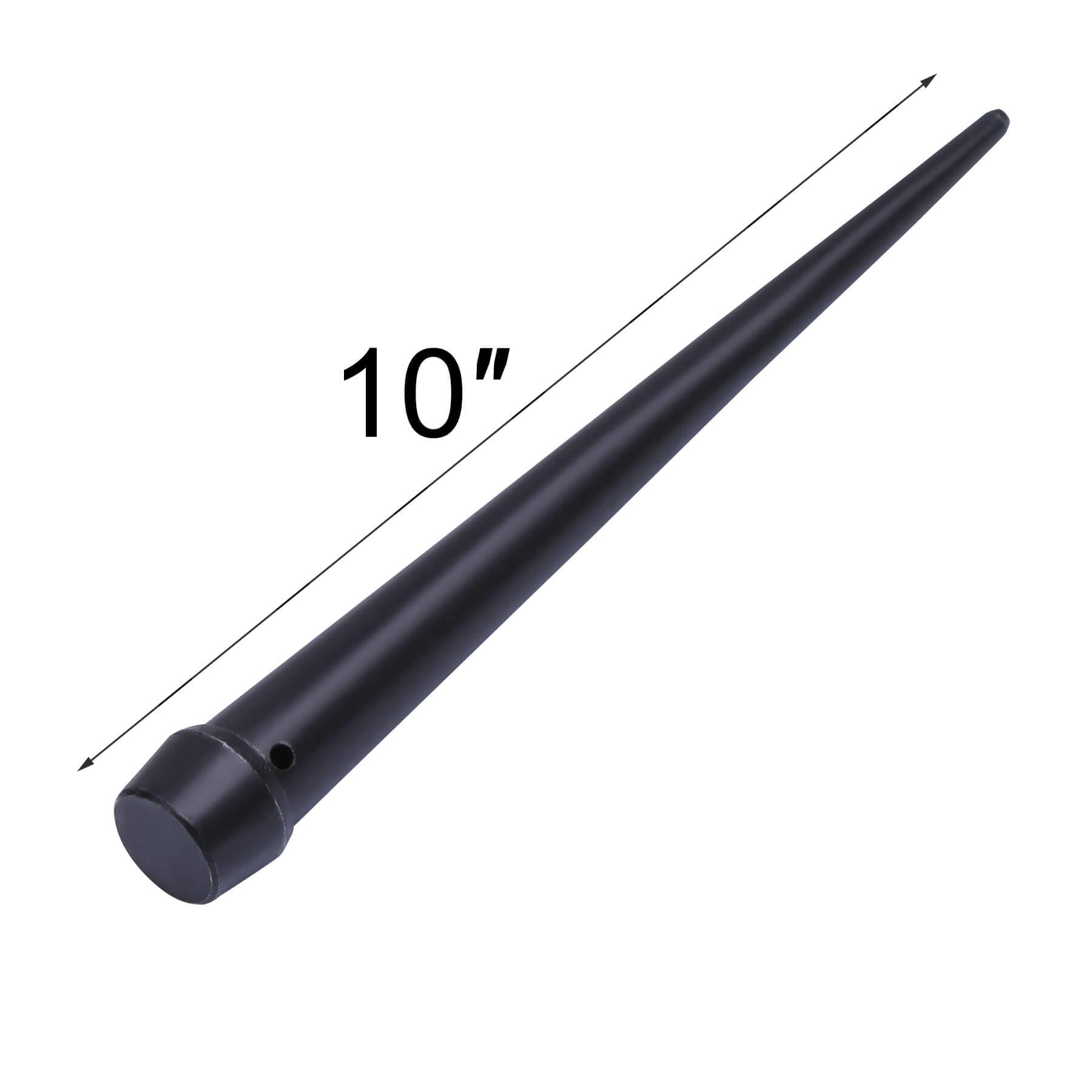 Sysarua Broad-Head Bull Pin with Hang-up Hole, 1-1/16-Inch, Heat-Treaded Steel with Black Finish