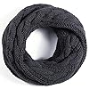 QUEENFUR Winter Women Thick Cable Knit Ribbed Infi... #4
