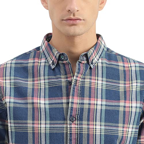 Image of UNITED COLORS OF BENETTON Men's Plaid Slim Fit Shirt