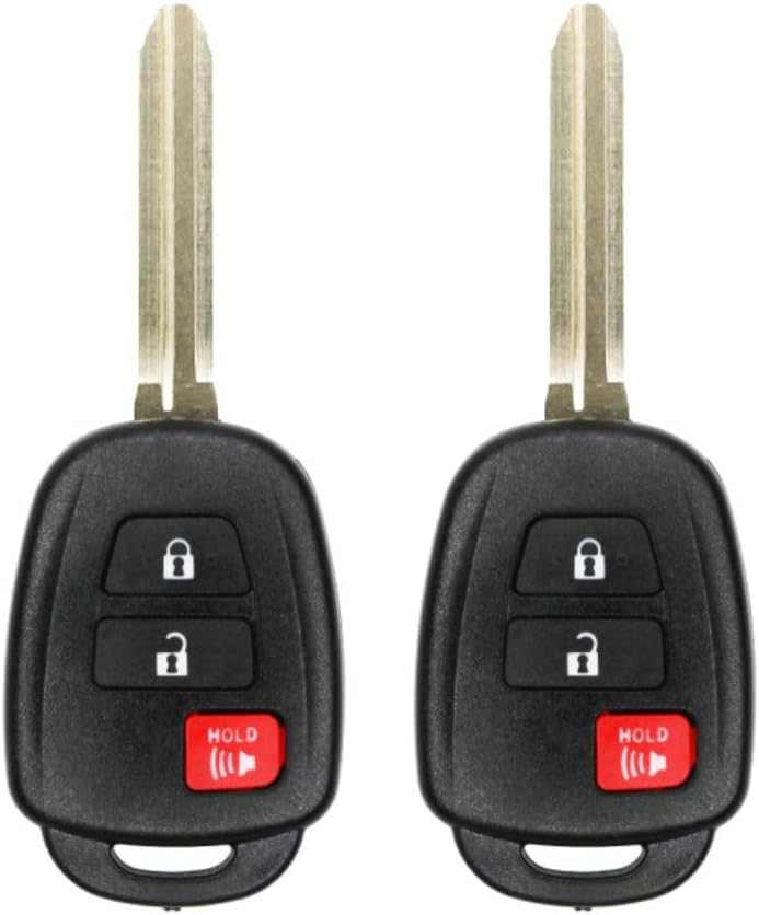 Replacement Keyless Remote Head Key Fob Compatible with xB 2014 FCC HYQ12BDP Part Number HYQ12BDP Pack of 2