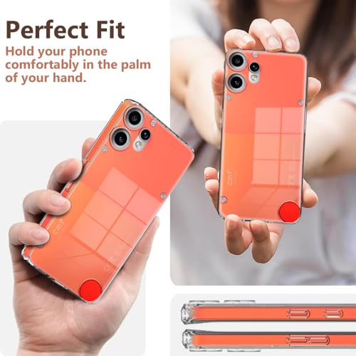 Image of Amazon Brand-Solimo Mobile Cover for CMF by Nothing Phone 2 Pro 5G (Soft & Shockproof Back Case with inbuilt Cushioned Edges), Clear