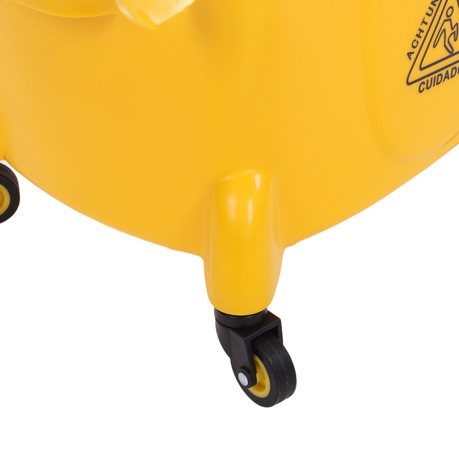Cubo para Fregona, Carro de Limpieza Comercial Resistente de 24 litros con Escurridor Lateral, Juego de Fregona y Cubo con Ruedas Giratorias 360 para Uso Industrial en Restaurantes y Oficinas