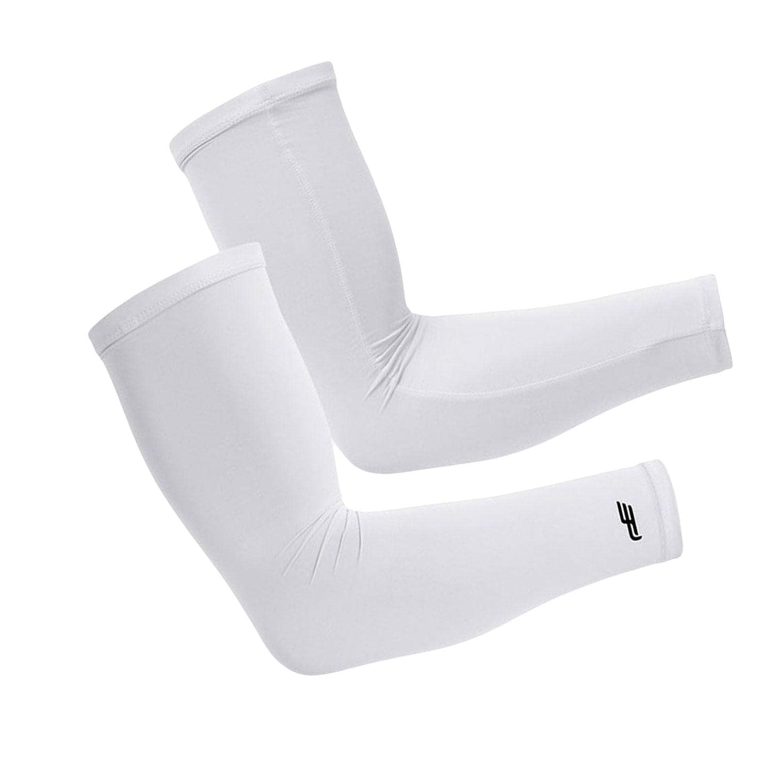 NIVAA Cooling Arm Sleeve Cover Sun Protection for Sports Unisex XL white-image-13