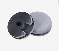 2 Pieces New 3DS, New3DSLL, 3DS, 3DSLL, Light Gray, Replacement Analog Stick Cap, Slide Pad, Rubber Grip, Scarlet, (Light Gray)