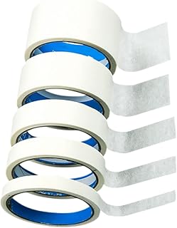 TEHAUX 5 Rollos Cinta de papel cintas adhesivas blancas artilugios de coche cinta magnética cinta adhesiva cinta de artista portátil suministro de artista auto Accesorios pintura alumno