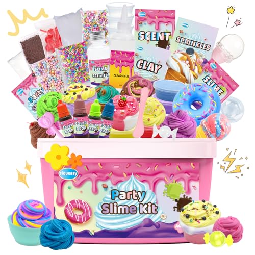 Mini Party Slime Kit for Girls and Boys, Max Party Favors Slime Making Kit to Make Butter Cloud and Foam Slime, Stress Relief Toys, DIY Slime Supplies for Girls and Boys