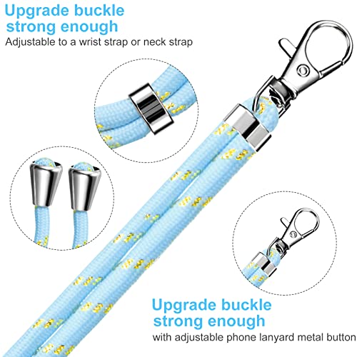Weewooday WEEWOODAY-PENDENTIFS-D456N 4 Pieces Universal Cell Phone Lanyard Around The Neck Phone Lanyard Crossbody Adjustable Nylon Phone Lanyard Patch thumb #2