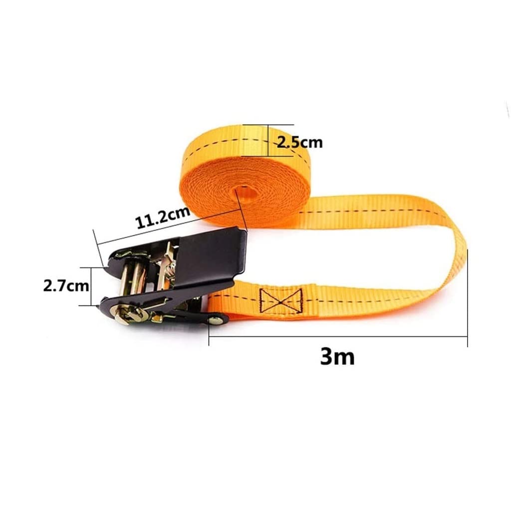 Cinghie di ancoraggio a cricchetto 4 set 1 pollice di larghezza Tirare di sicurezza 800 kg Cinghie di tensionamento Cinghie di ancoraggio Grandi veicoli di piccole dimensioni Cinghie a cricchetto pe