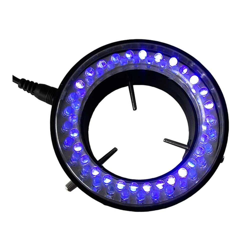 Accessori per microscopi Illuminatori for microscopio 395 ~ 400nm 60 PCS LED Microscopio U_V Ring Lampada ad anello di colore viola chiaro 110V-240V for illuminazione del microscopio Durata e prestazi