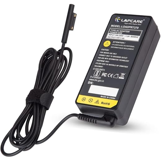 Lapcare Adapter Charger for Surface Pro-3 60W