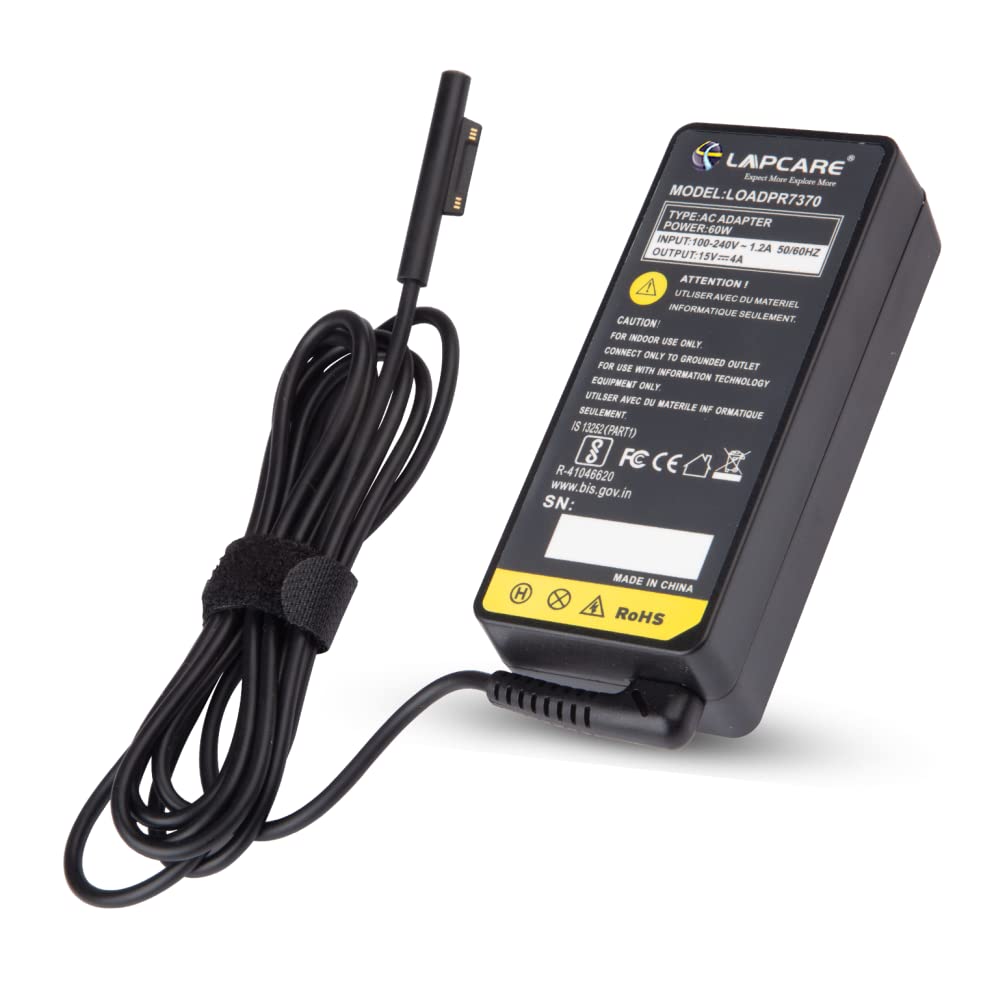 Lapcare Compatible Adapter Charger for Microsoft Surface Pro-3 60W 15V/4A (Without Power Cable)-picture-13
