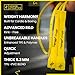 Honor Athletics | Pro Boxing Rope 3.0 | 5.3mm Jump Rope Indoor/Outdoor Adjustable For Boxing | Ultra-Durable, Non-Kinking TPU-PVC blend / Unbreakable Handles | Adjustable | Skipping Rope (Yellow Handles / Yellow Cord
