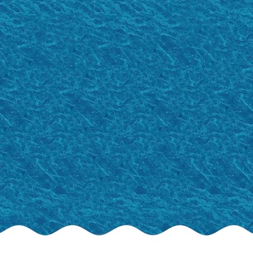 Smartline 27 ft Round Swimming Pool Liner | Pacific Ice | Overlap Style | 48-52 Inch Wall Height | 20 Gauge Heavy Duty Virgin Vinyl | Designed for Steel Sided Above Ground Swimming Pools
