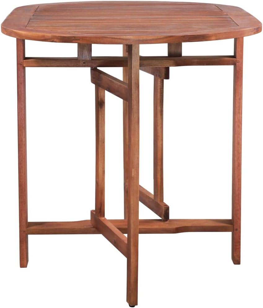 Outdoor Coffee Table, Conversation Coffee Table, Patio Dining Table for Patio, Deck, Lawn, Garden, Patio Table 47.2"x27.6"x29.1" Solid Acacia Wood