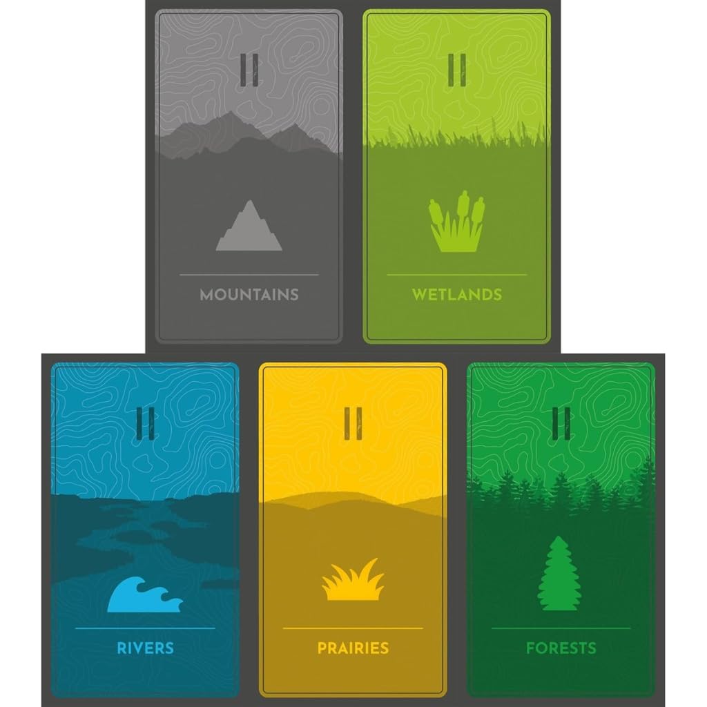 AEG Alderac Entertainment | Cascadia Rolling Hills Jeu de Société en Anglais pour Toute la Famille | Jeu de Stratégie avec Dés pour 1-4 Joueurs | La Faune du Nord-Ouest Pacifique