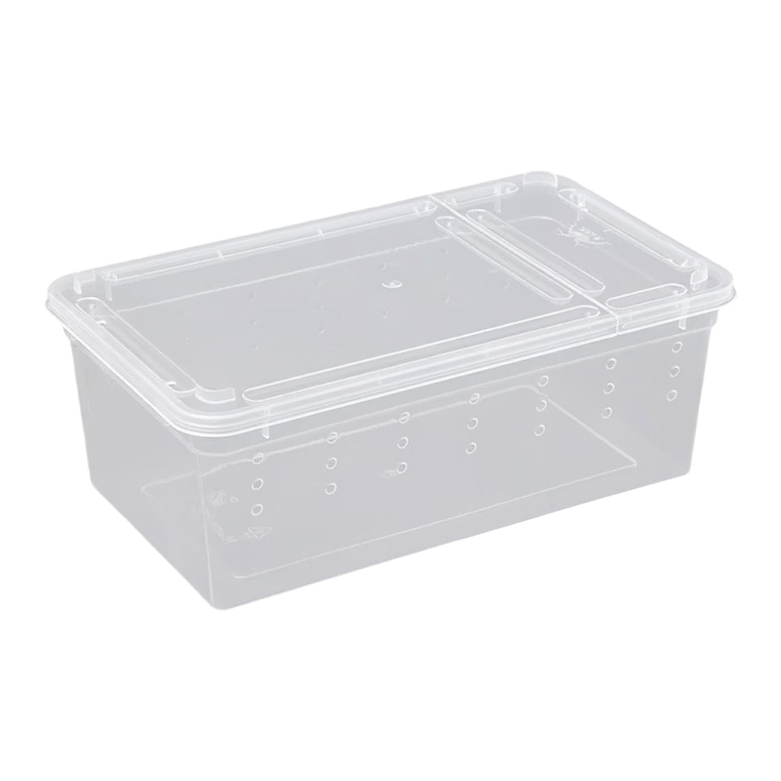 Clear Terrarium Habitat Cage Breeding Box Mini Pet House Reptile Feeding Box Style D|Pet Supplies|Reptile Supplies-image-15