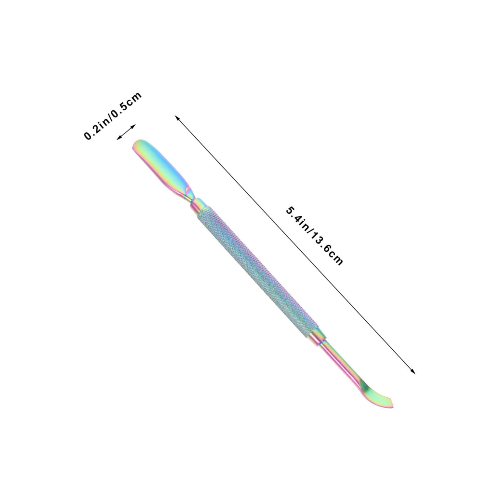 FOMIYES Ergonomic Nail Cuticle Pusher Nail Tool Cleaner Remover Manicure Tools