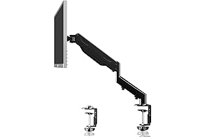 Single Monitor Mount with Gas Spring for Smooth Adjustment