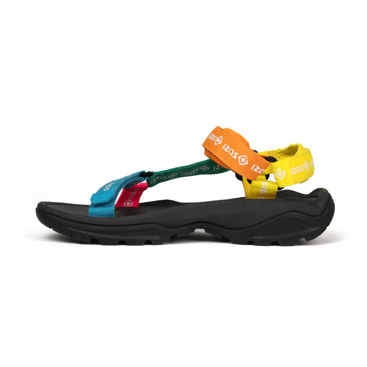 Izas Nara Sandalias de Senderismo para Hombre y Mujer de Verano. Calzado Abierto y Cómodo para Caminar Estilo Casual y Moderno. Sandalias con Doble Suela y Cierre Ajustable. Multicolor