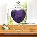 Purple Heart Keepsake Urn - Mini Ash Urn with Free Premium Velvet Box & Display Stand - Small Handcrafted Cremation Urn for Ashes - Tribute to Your Loved One - Perfect for Adults & Infants