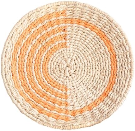 3-Pack Braided Paper Cord Wall Art – 11 Inch Round Boho Wall Hang...
