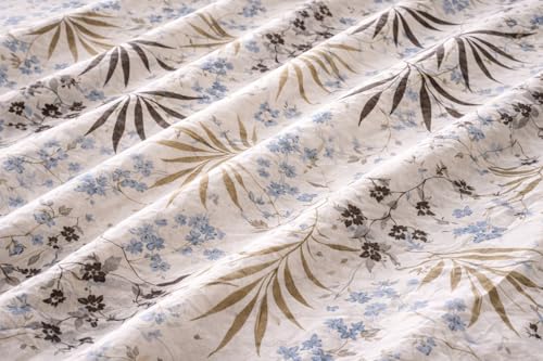 Image of DECORUM Cloud Cotton Double Bedsheet Floral Print with 2 Pillow Covers | 244 TC | Ultra Soft Feel | Premium Comfort | Breathable & Skin Friendly | for Bedroom (90 x 90 Inches)