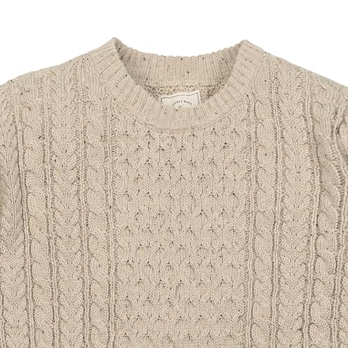 Image of Natural Fleck Organic Fisherman Sweater by Hope & Henry Men