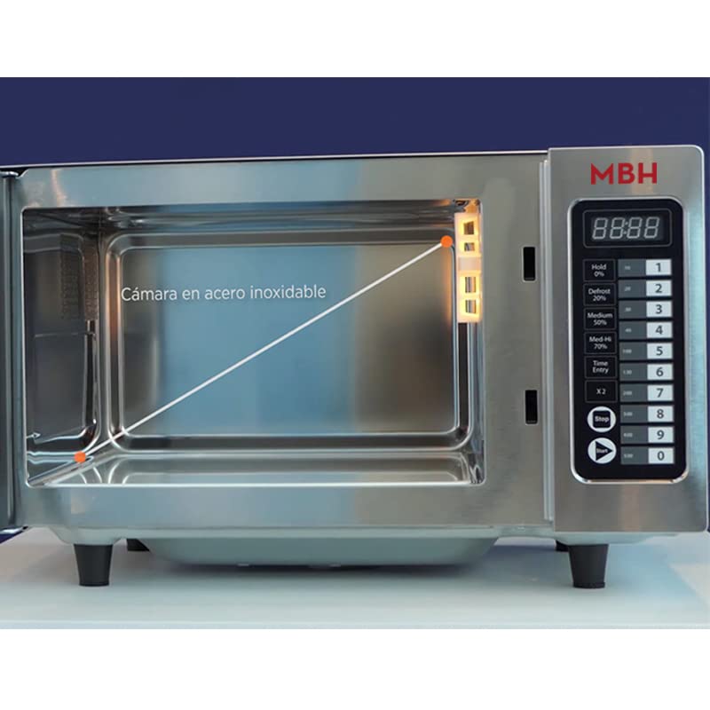 MBH - Four micro-ondes professionnel 25 litres. Micro onde professionel 1000W restaurant. – Image 5