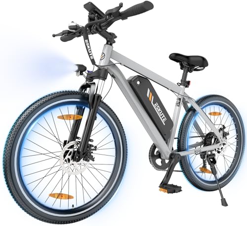 Eskute M100 Bicicleta Eléctrica, 27.5 Bicicleta Electrica Montaña,Motor 250w, Batería Extraíble 36v 10.4 Ah, Pantalla Led, 7 Velocidades, Bici Electrica Mtb Trekking Para Adultos Unisex Eskute M100 Bicicleta Eléctrica, 27.5 Bicicleta Electrica Montaña,Motor 250w, Batería Extraíble 36v 10.4 Ah, Pantalla Led, 7 Velocidades, Bici Electrica Mtb Trekking Para Adultos Unisex