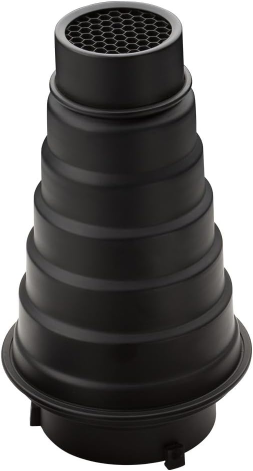 SN-01 Bowens Mount Snoot Honeycomb Grid Light Beam Tube for Witstro AD600BM AD600B Universal Studio Strobe Flash (9"x3.7"x2.3")