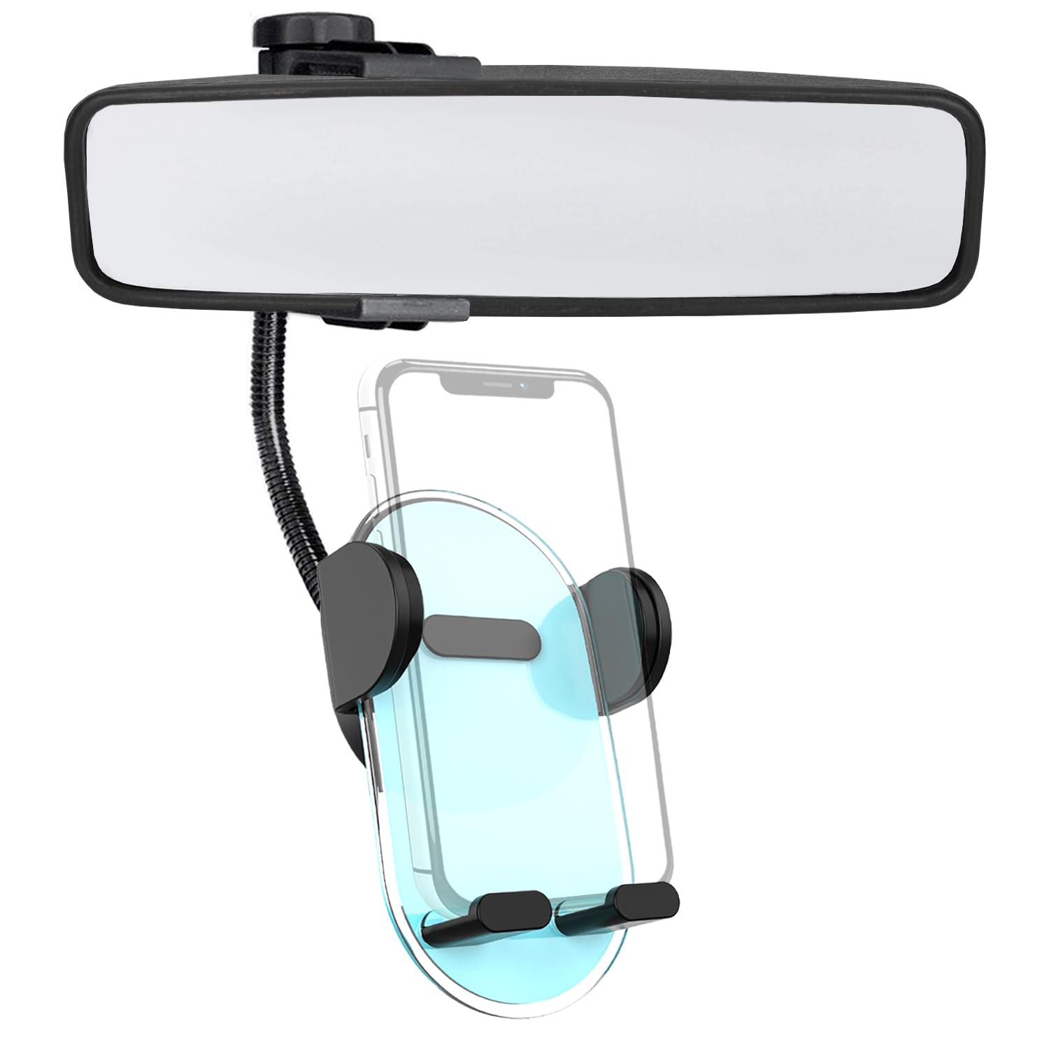 Specchietto Retrovisore Auto Porta Smartphone Auto Specchietto Supporto Per Specchietto Retrovisore Girevole A 360 Gradi Multifunzione Supporto Telefono Specchietto Porta Telefono Da Auto