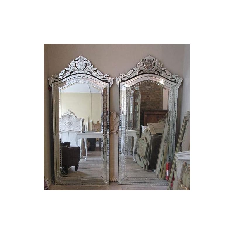 Quality Glass Verticle Venetian Mirror for Living Room Set of 2 Pcs 30"X54" Inches Vm 64