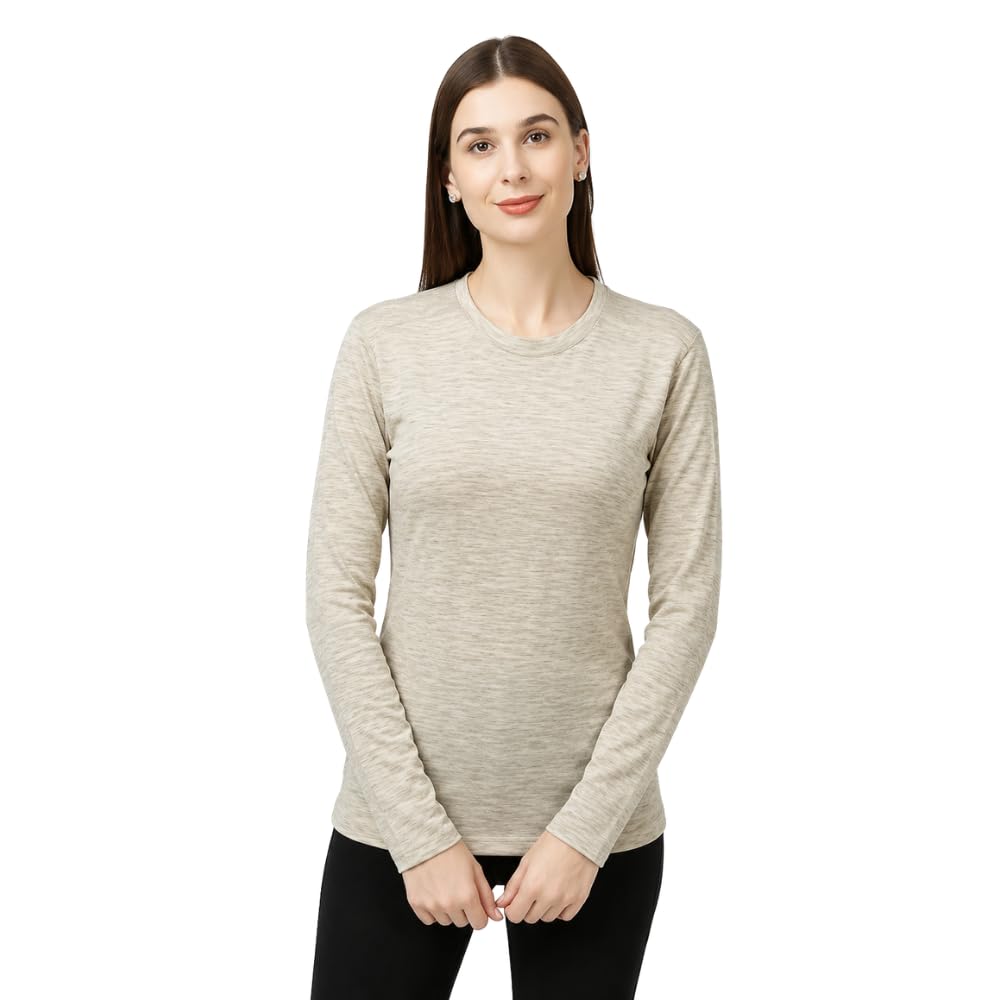 kosha Women's Merino Wool & Bamboo Thermal Top | Minus Degree Celsius | Lightweight | Antibacterial | Abroad Student Essential-picture-55