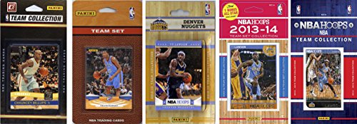 NBA Denver Nuggets 5 Different Licensed Trading Card Team Sets, Brown, One Size