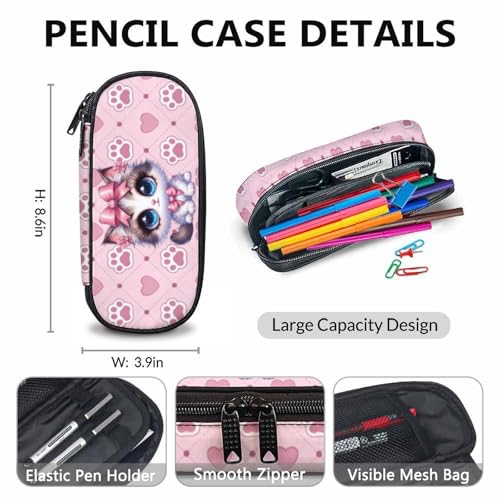 Girls Backpacks, Cat Backpack for Girls, Cat Gift for Kids, Set of 3 17 Inch Casual Elementary Kindergarten Bookbag Matching Combo for Travel School Outdoor4