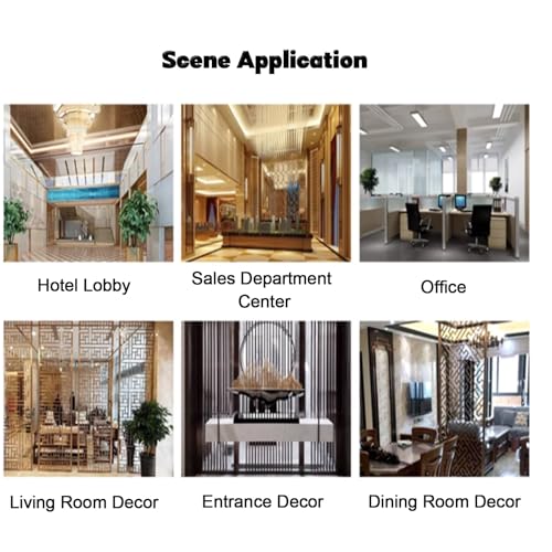 8 separadores de habitación de metal, paneles de pared de división de suelo, pantallas de privacidad para el hogar, oficina o espacios de eventos, solución divisora elegante y duradera