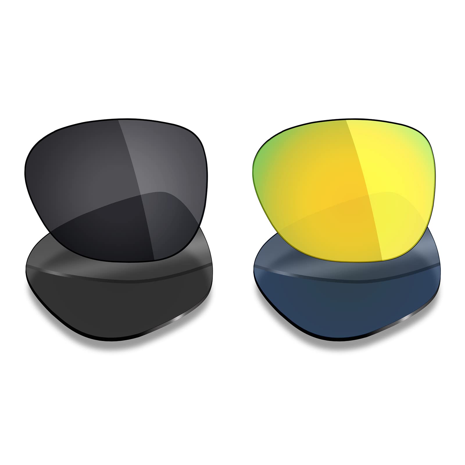 Mryok 2 Pair Polarized Replacement Lenses for Oakley Overtime Sunglass - Options