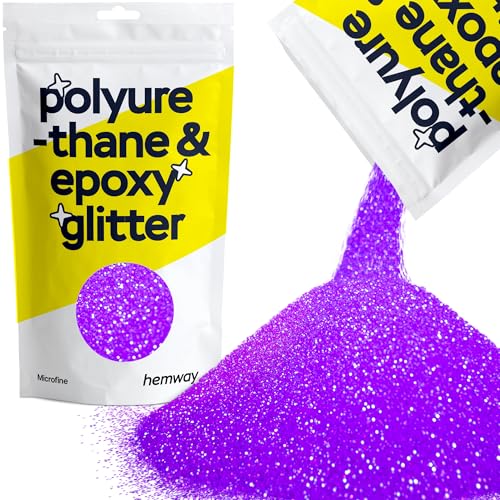 Hemway Resin Glitter Fluorescent Purple 100g Microfine Epoxy Glitter